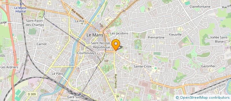 localisation de l'entreprise MONSIEUR URBAIN FONTAINE  LE MANS