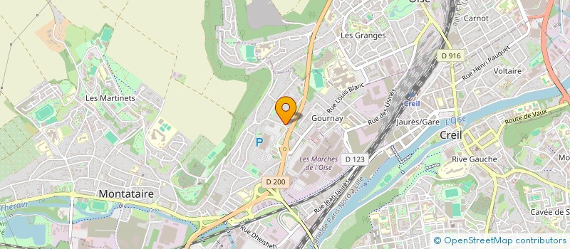 localisation de l'entreprise MONSIEUR URBAIN KARIM  MONTATAIRE