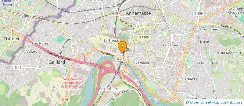 localisation de l'entreprise MONSIEUR URBAIN NTAMAG LISSOM  ANNEMASSE