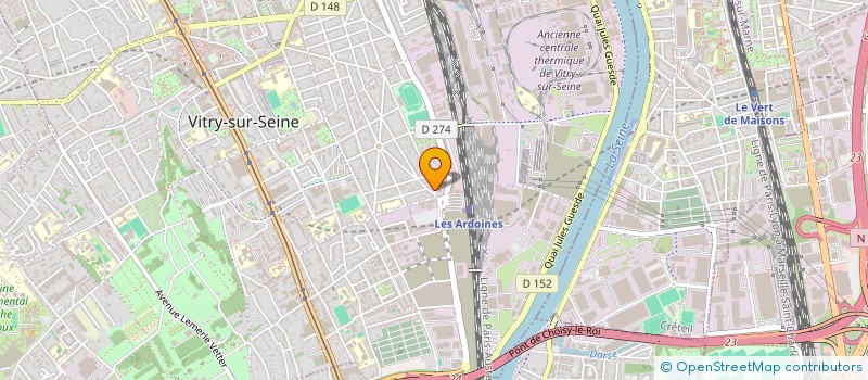 localisation de l'entreprise MONSIEUR URBAIN RINALDO à VITRY-SUR-SEINE