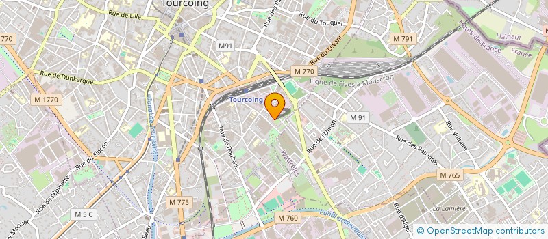 localisation de l'entreprise MONSIEUR URICH MOUKAM DJOMGOUE  TOURCOING