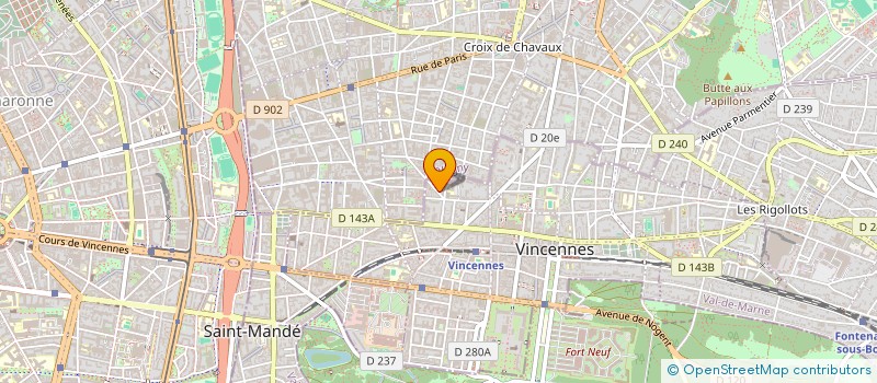 localisation de l'entreprise MONSIEUR URIEL ALVARADO CHAVEZ  VINCENNES