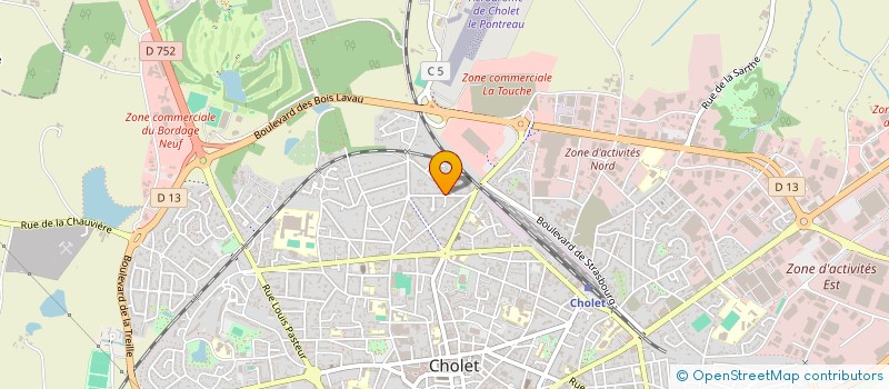 localisation de l'entreprise MONSIEUR URIEL TALLON à CHOLET
