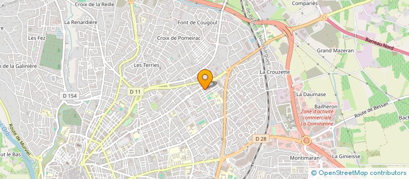 localisation de l'entreprise MONSIEUR URTIEL OBAME NDONG à BEZIERS