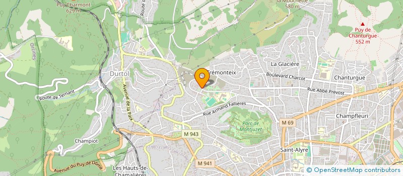 localisation de l'entreprise MONSIEUR URTIM JAKUPI  CLERMONT-FERRAND