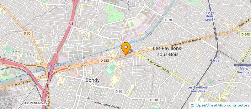 localisation de l'entreprise MONSIEUR USMAN ALVI  BONDY