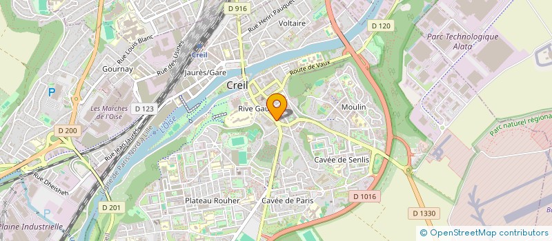 localisation de l'entreprise MONSIEUR USMAN FAKHAR  CREIL