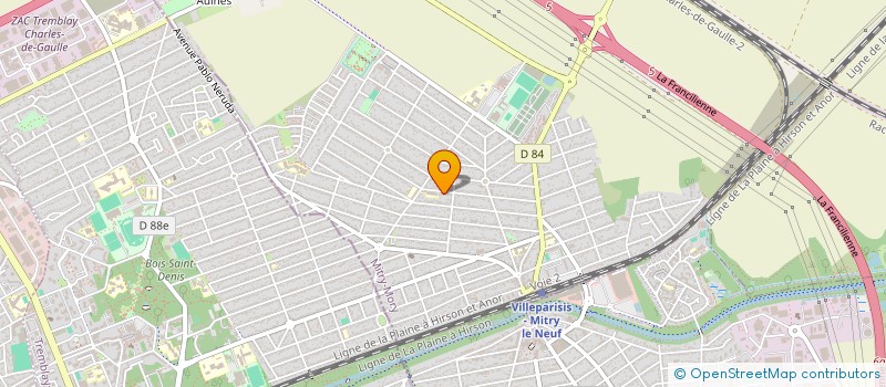 localisation de l'entreprise MONSIEUR USMAN SHAHID  MITRY-MORY