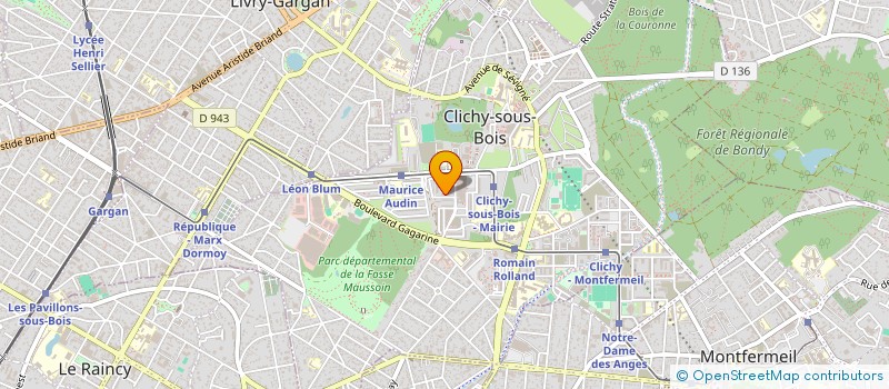 localisation de l'entreprise MONSIEUR UTKIR NARMETOV à CLICHY-SOUS-BOIS