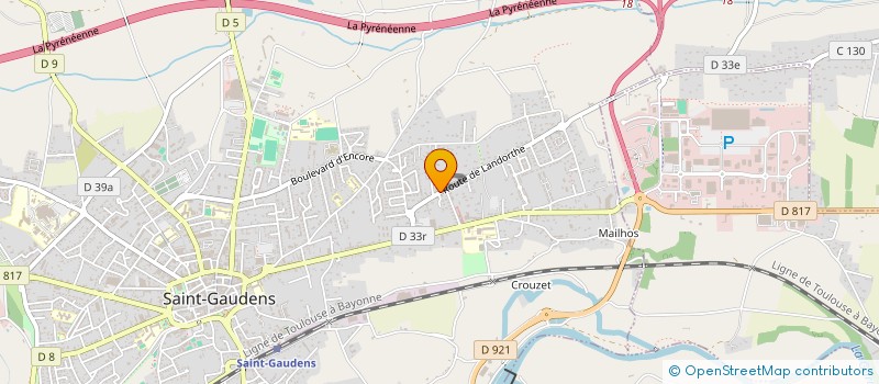 localisation de l'entreprise MONSIEUR UTTAM SUTRADHAR RAZAFINTSLAMA  SAINT-GAUDENS