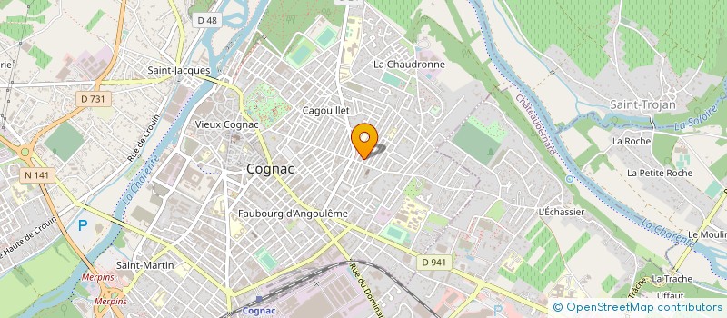 localisation de l'entreprise MONSIEUR UTU MANINOA à COGNAC