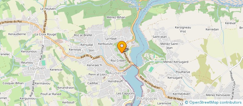 localisation de l'entreprise MONSIEUR UWE KNEBEL  AUDIERNE