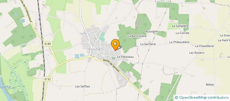 localisation de l'entreprise MONSIEUR UZUREAU UZUREAU MICKAEL  SCEAUX D'ANJOU