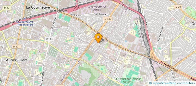localisation de l'entreprise MONSIEUR VADIM CEBOTARU à LA COURNEUVE