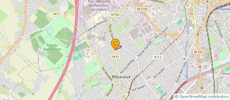 localisation de l'entreprise MONSIEUR VADIM LEVAN à MOUVAUX
