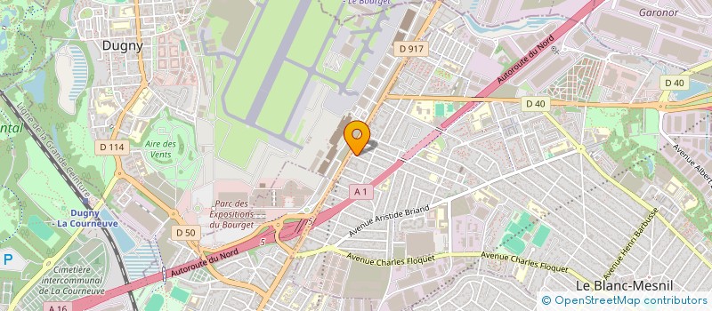 localisation de l'entreprise MONSIEUR VADIM PASCARU  LE BLANC-MESNIL