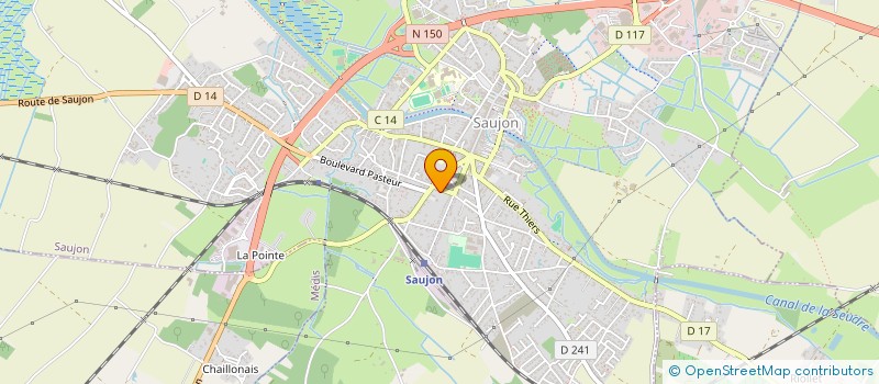 localisation de l'entreprise MONSIEUR VADYM ZUBKO  SAUJON