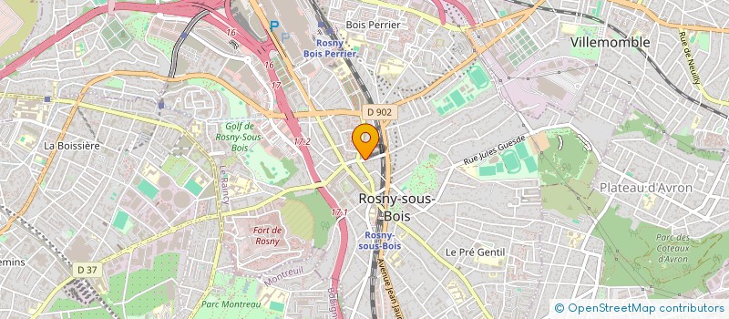 localisation de l'entreprise MONSIEUR VAGNER BEZERRA à ROSNY-SOUS-BOIS
