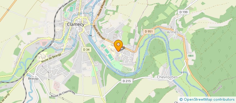 localisation de l'entreprise MONSIEUR VAHAN NURUMYAN à CLAMECY
