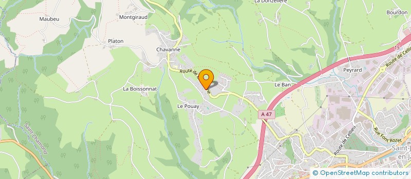 localisation de l'entreprise MONSIEUR VAHE DONABEDIAN  SAINT-CHAMOND