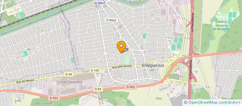 localisation de l'entreprise MONSIEUR VAHID ROHANI  VILLEPARISIS