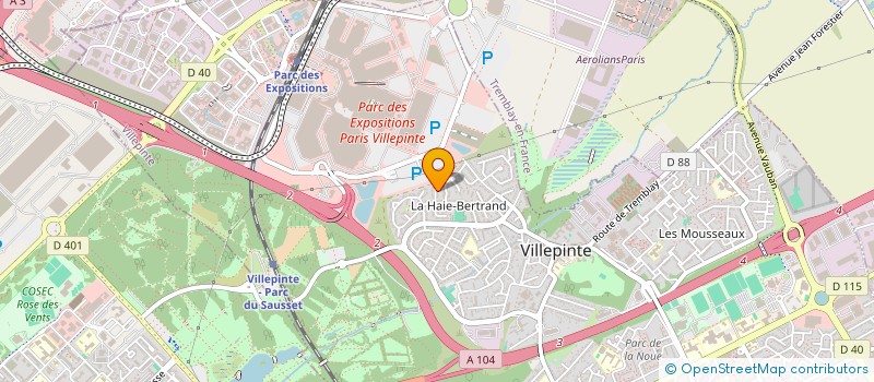 localisation de l'entreprise MONSIEUR VAIMANA COL à VILLEPINTE
