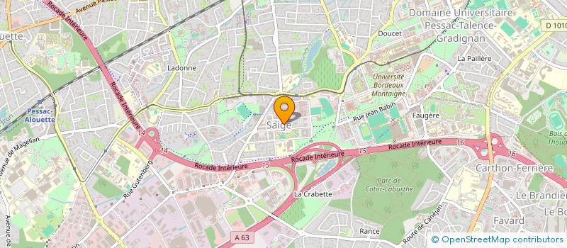 localisation de l'entreprise MONSIEUR VAKARAMOKO SYLLA  PESSAC