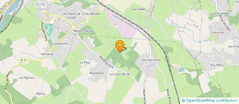 localisation de l'entreprise MONSIEUR VALAURY ALPHONSE à CONDAT-SUR-VIENNE