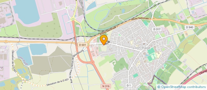 localisation de l'entreprise MONSIEUR VALDEMAR ALVES DE SOUSA  LOON-PLAGE