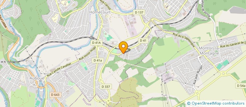 localisation de l'entreprise MONSIEUR VALDIR TCHULU PAIS  HOMECOURT