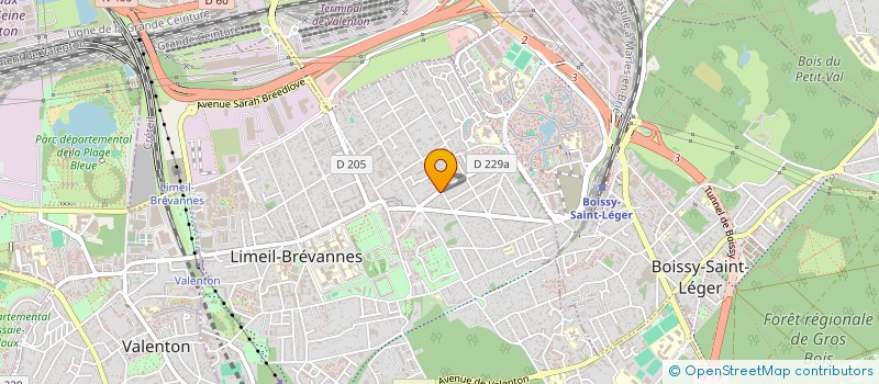 localisation de l'entreprise MONSIEUR VALENTIN ABBALLE  LIMEIL-BREVANNES