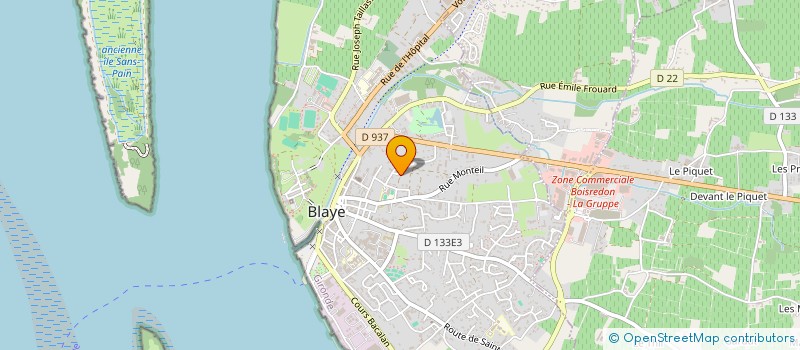 localisation de l'entreprise MONSIEUR VALENTIN ACHARD à BLAYE