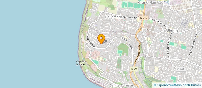 localisation de l'entreprise MONSIEUR VALENTIN AGNES  SAINTE-ADRESSE