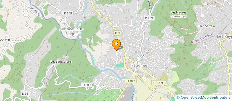 localisation de l'entreprise MONSIEUR VALENTIN ALBERT  PEGOMAS