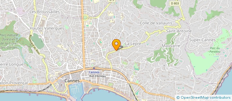 localisation de l'entreprise MONSIEUR VALENTIN ALDON à CANNES