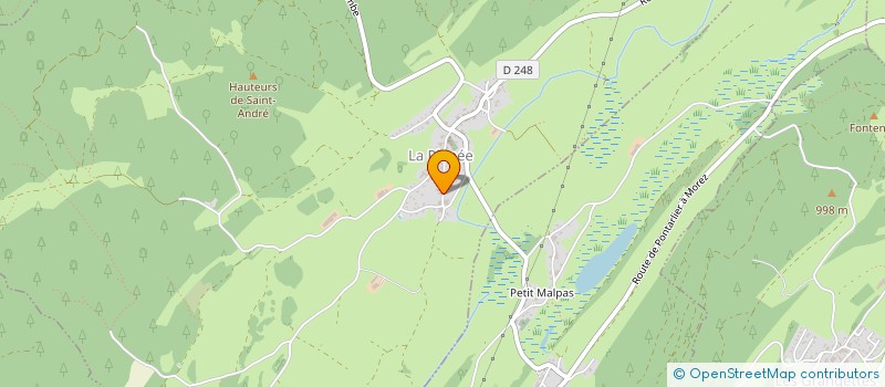 localisation de l'entreprise MONSIEUR VALENTIN ANDRE  LES GRANGETTES