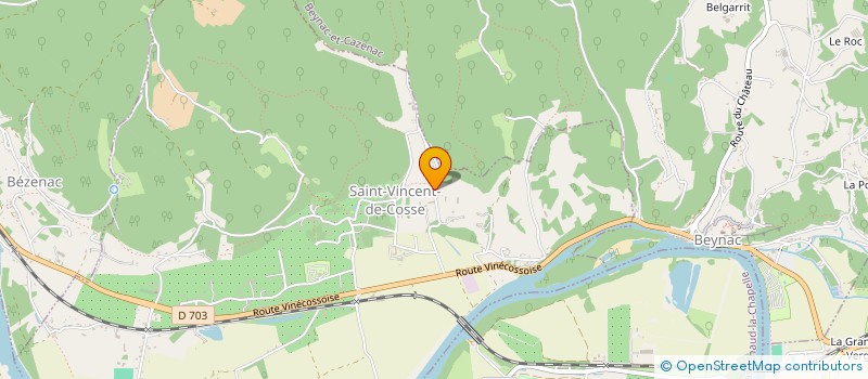 localisation de l'entreprise MONSIEUR VALENTIN ANTOINE  SAINT-VINCENT-DE-COSSE