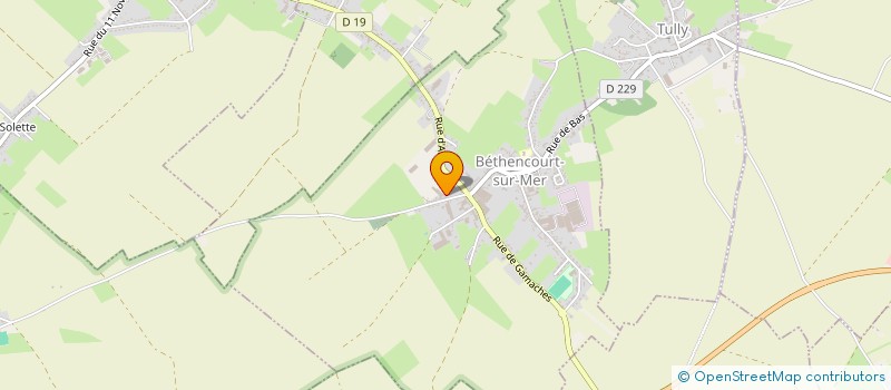 localisation de l'entreprise MONSIEUR VALENTIN ANTOINE  BETHENCOURT-SUR-MER