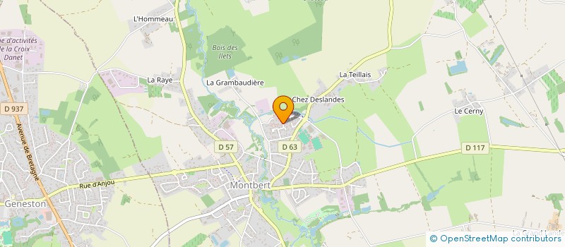 localisation de l'entreprise MONSIEUR VALENTIN ARNAUD  MONTBERT