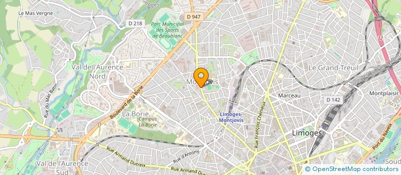 localisation de l'entreprise MONSIEUR VALENTIN ARSAC à LIMOGES
