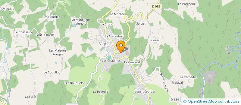 localisation de l'entreprise MONSIEUR VALENTIN AUBRET à VIGNOLS