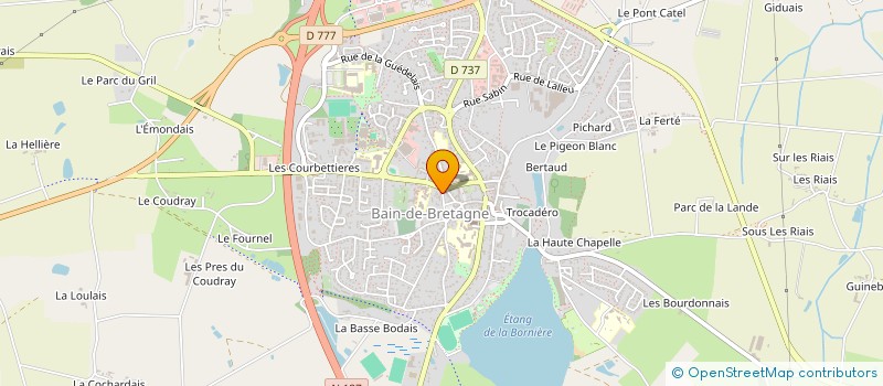 localisation de l'entreprise MONSIEUR VALENTIN BACELAN  BAIN-DE-BRETAGNE