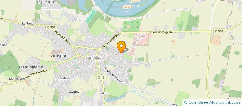 localisation de l'entreprise MONSIEUR VALENTIN BACHELIER à SANDILLON