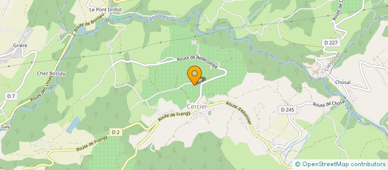 localisation de l'entreprise MONSIEUR VALENTIN BADOR  CERCIER