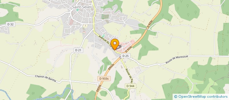 localisation de l'entreprise MONSIEUR VALENTIN BAILLET  SAINT-SEVER