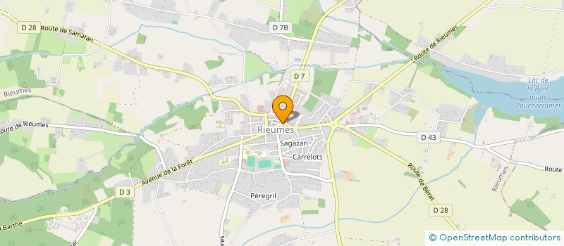 localisation de l'entreprise MONSIEUR VALENTIN BARRERE  RIEUMES