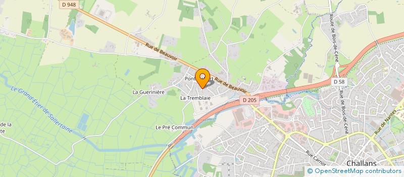 localisation de l'entreprise MONSIEUR VALENTIN BARRETEAU à CHALLANS
