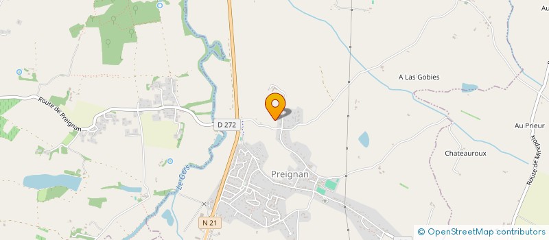 localisation de l'entreprise MONSIEUR VALENTIN BARTOLINI  PREIGNAN