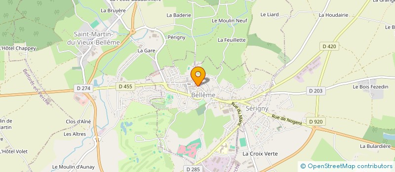 localisation de l'entreprise MONSIEUR VALENTIN BATAILLE à BELLEME