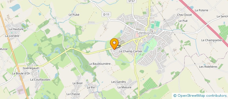 localisation de l'entreprise MONSIEUR VALENTIN BATARD  LE BIGNON